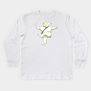 Tai Chi Mouse Kids Long Sleeve T-Shirt